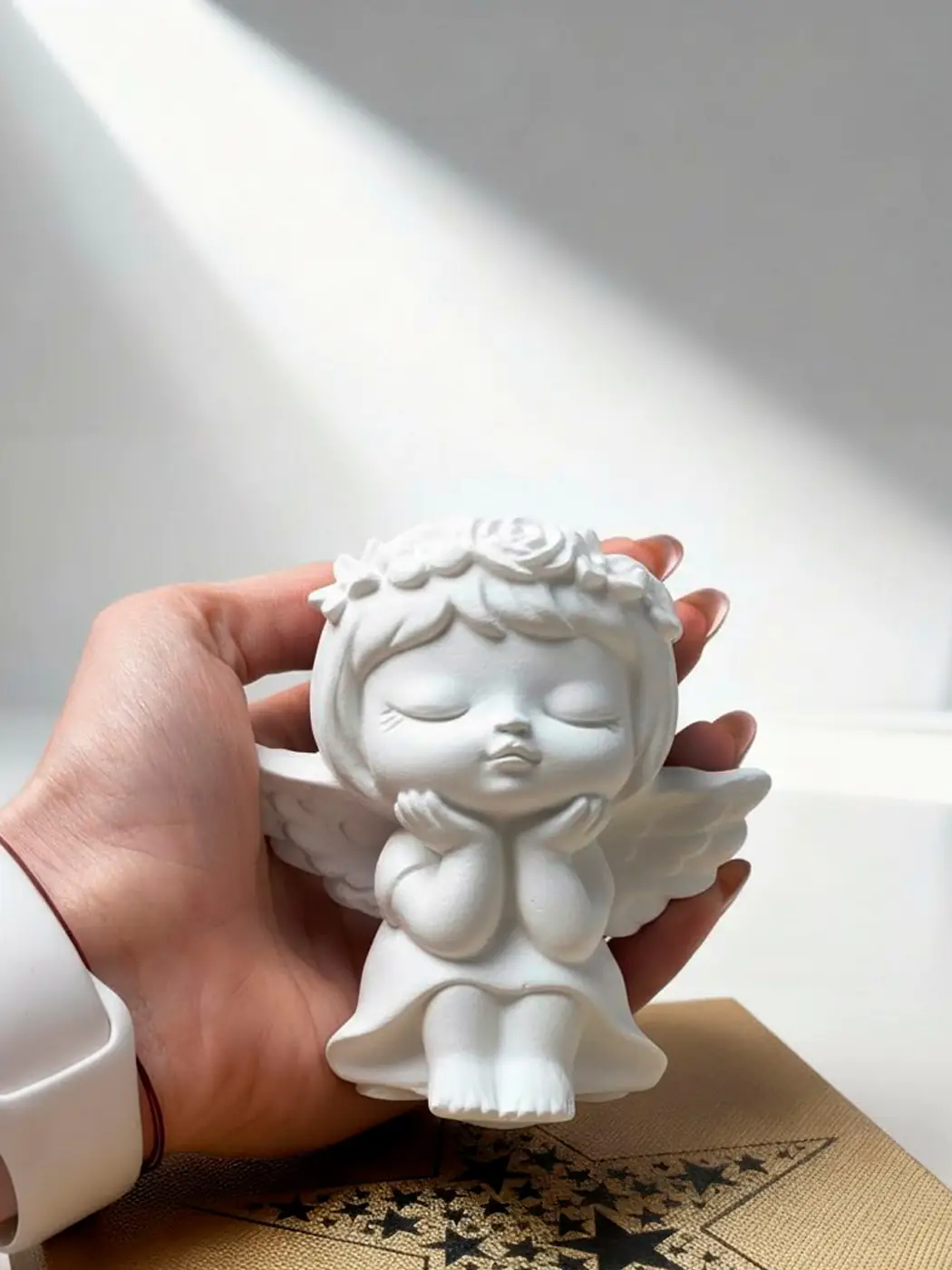 Kvapnioji žvakė „Angeliukas“, gipsinė figūrėlė (40g) Kvapnioji žvakė „Angeliukas“, gipsinė figūrėlė (40g)