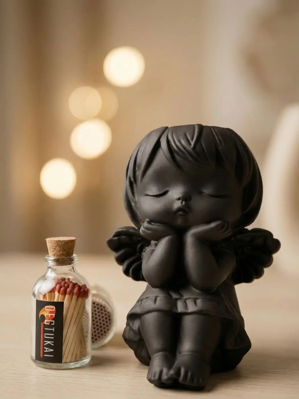 Kvapnioji žvakė „Angeliukas“, gipsinė figūrėlė (80g) Kvapnioji žvakė „Angeliukas“, gipsinė figūrėlė (80g)