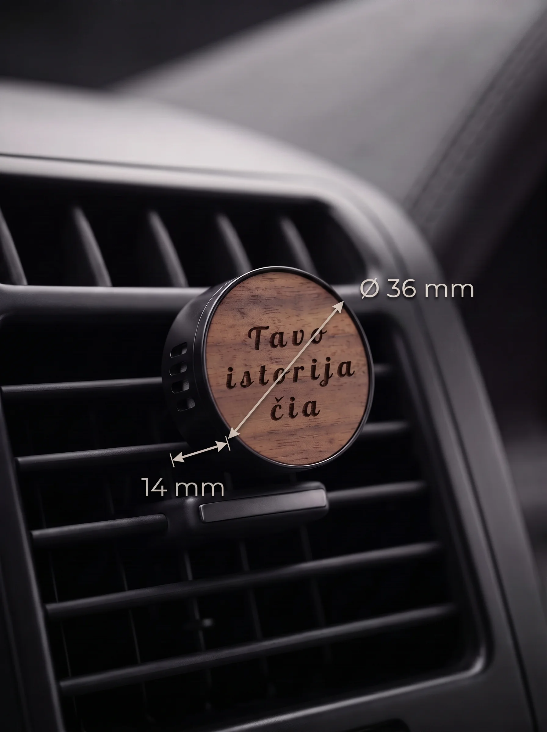 Personalizuotas apvalus juodas metalinis automobilio kvapas į groteles su jūsų tekstu (Kopija) Personalizuotas apvalus juodas metalinis automobilio kvapas į groteles su jūsų tekstu (Kopija)